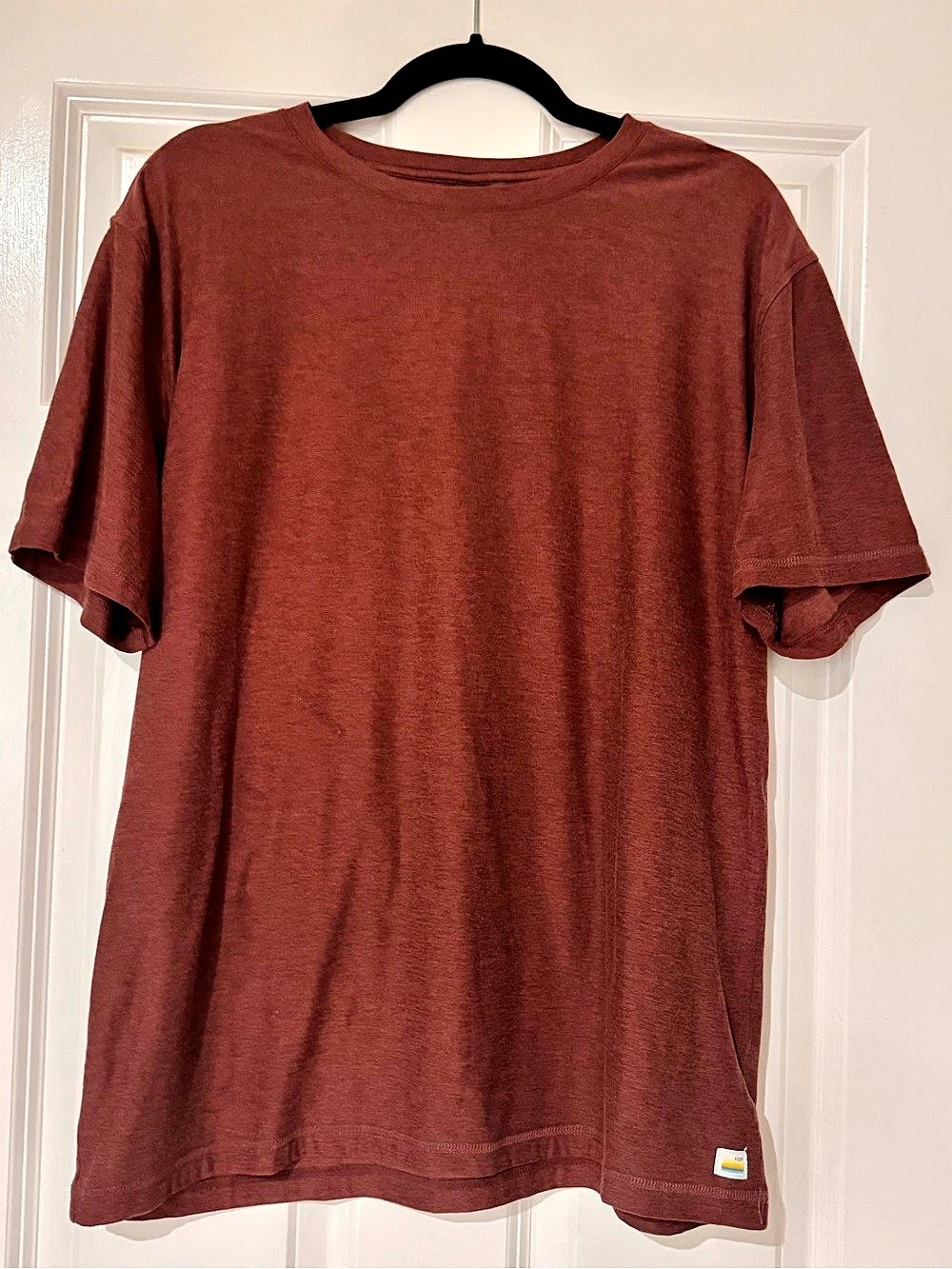 Vuori Strato Tech Tee Short Sleeve Maroon XL